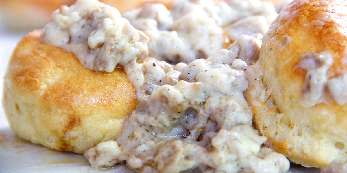 Our Famous Biscuits and Sausage Gravy - Sauk-Prairie Grill